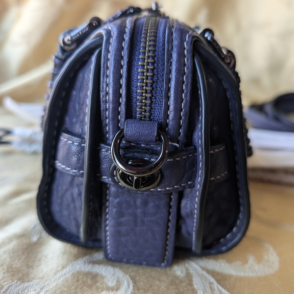 Coach Purple Leather Women's Bag - Picture 5 of 12